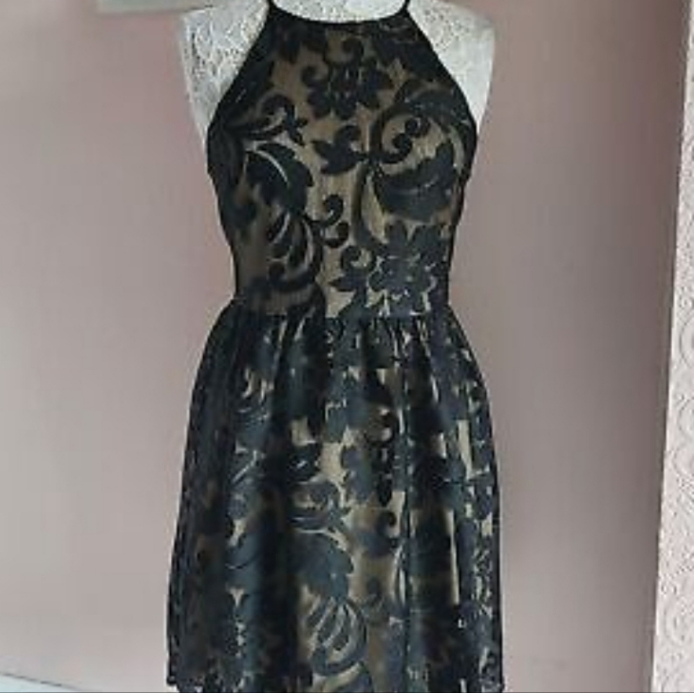 Elegant Black Lace Dress
